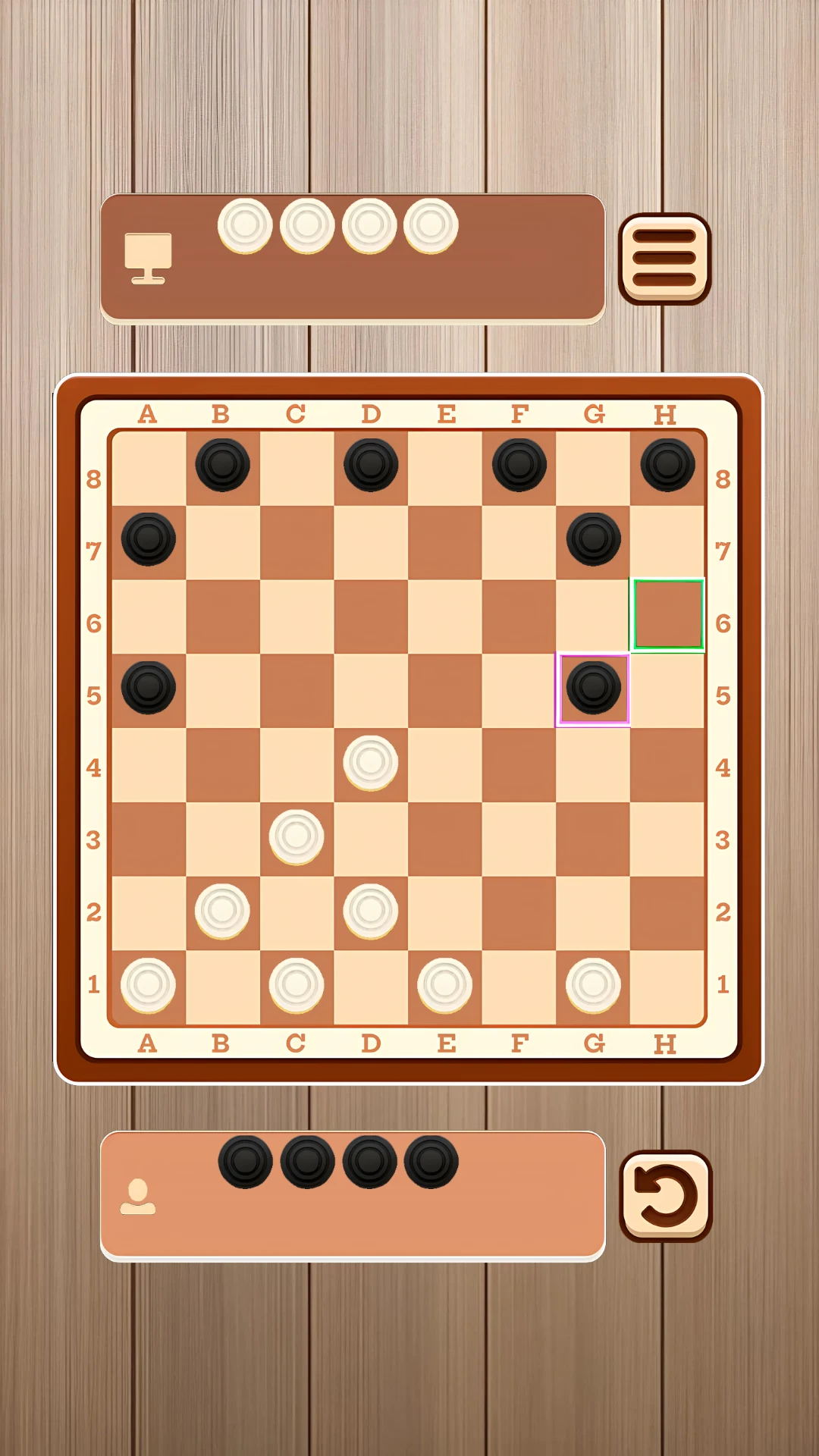 Шашки - играть с ПК и на двоих screenshot
